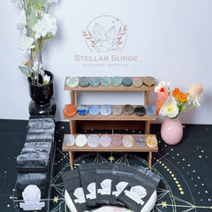 【Thumbstone Mystery Bag】$3.9 Flash Deal 1 Bag=100% natural crystal/agate/jade jewelry(5pcs)