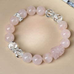 Aphrodite's Pulse - Rose Quartz Bracelet - Healing/Love - 11mm