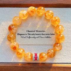Golden Catalyst - Citrine Bracelet - Confidence/Creative/Wealth - 12mm