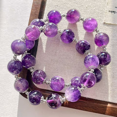 Mystic Diadem - Amethyst Bracelet - Healing/Wisdom - 12mm