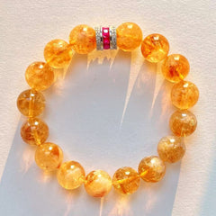 Golden Catalyst - Citrine Bracelet - Confidence/Creative/Wealth - 12mm