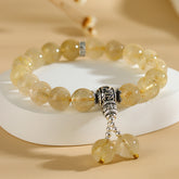 Harvest Glow - Rutilated Quartz Bracelet - 10mm