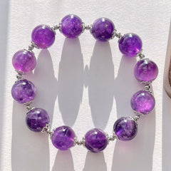 Mystic Diadem - Amethyst Bracelet - Healing/Wisdom - 12mm