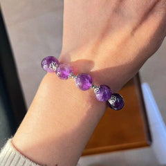 Mystic Diadem - Amethyst Bracelet - Healing/Wisdom - 12mm