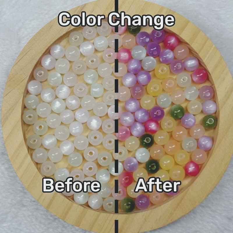 【New upgrade!!!Colored Glaze Mystery Bag】Surprise Pink Bag Ceramic/Glass/Glaze Bracelets(15 pcs)