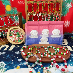 Christmas Special!!!【Colored Glaze Mystery Bag by Christmas】Christmas Mystery Bag Ceramic/Glass/Glaze Bracelets(5 pcs)