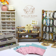 【Crystal Mystery Bag】$7.99 Flash Deal 1 Bag=100% natural crystal/agate/jade bracelets(5pcs)